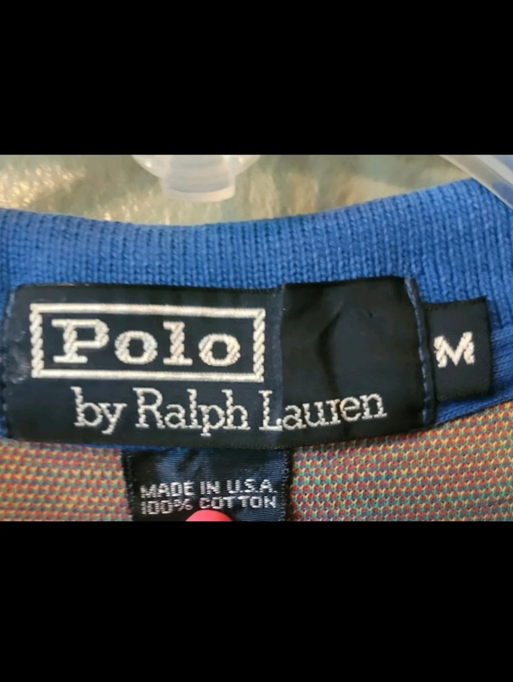 POLO by Ralph Lauren Shirt Medium Madras Multicolor Plaid Y2k Vintage Preppy